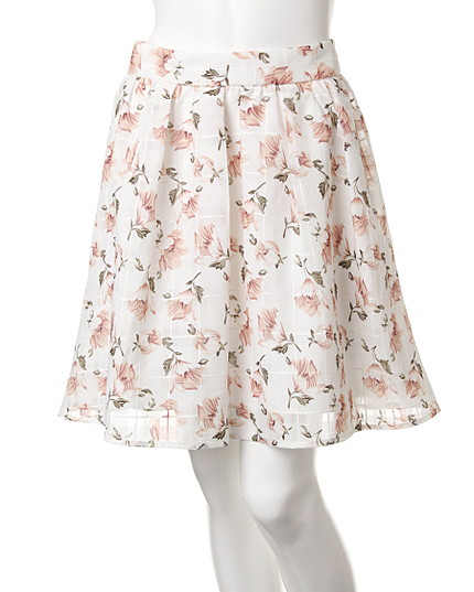 花柄フレア／スカートB