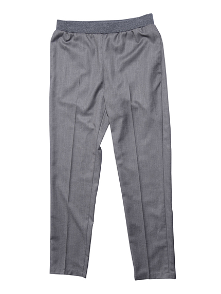 ウエストリブストライプパンツ