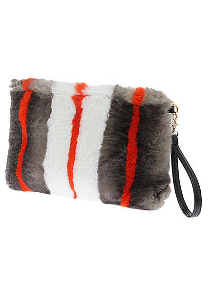 ストライプファークラッチBag