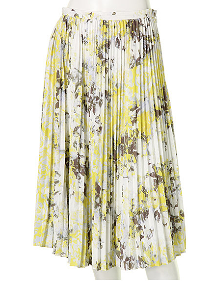 フラワープリントプリーツスカート