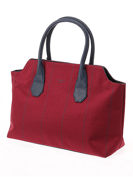 配色ストライプトート