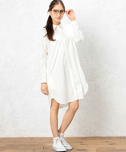 CB ビッグシルエットシャツワンピース