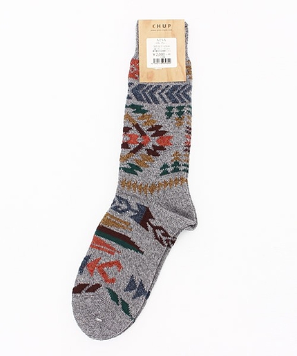 CHUPネイティブソックス(グレー)/CHUP NTV SKS GR