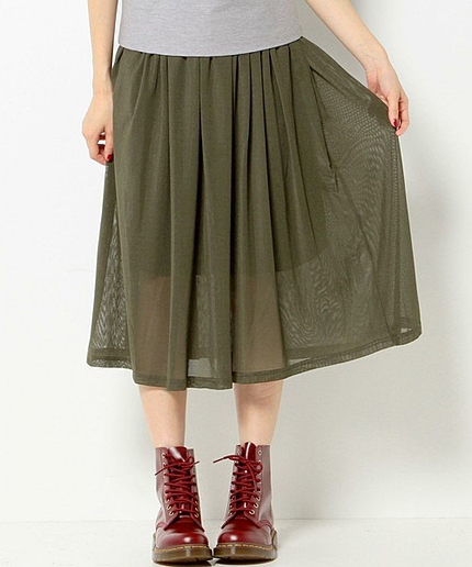 メッシュチュールスカート/AEBC ﾒｯｼｭ TULLE SK