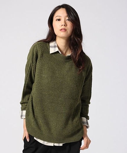 ７ゲージイタリアハイネックプルオーバー長袖