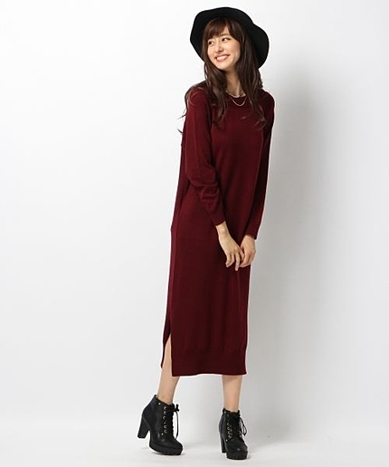 12GIラインワンピース長袖