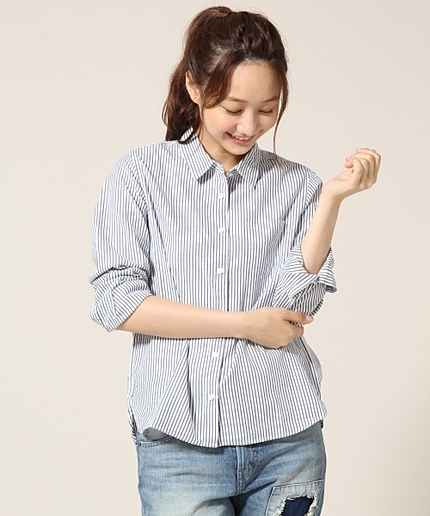 ストライプシャツロングスリーブ