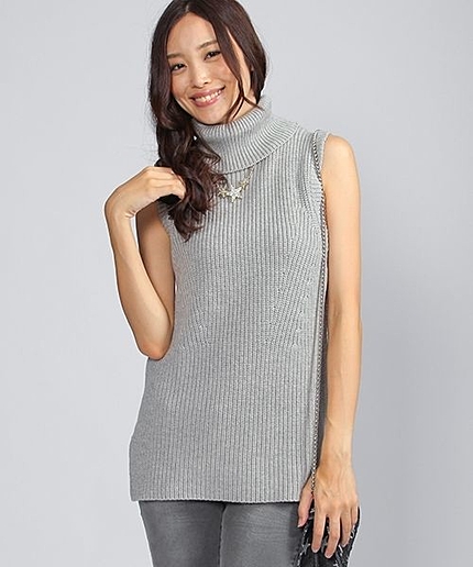 【タブロイド掲載アイテム】ロングニットベスト