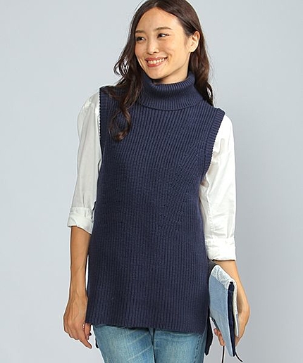 【タブロイド掲載アイテム】ロングニットベスト