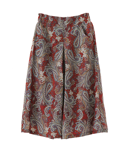 ペイズリーガウチョパンツ