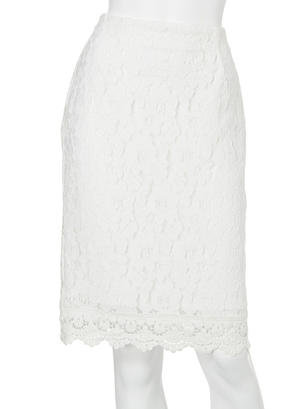 【DUO】 コードレースタイトスカート