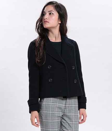 ショート丈Pコート