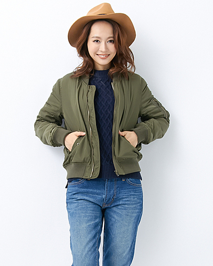 【non-no11月号新木優子さん着用】MA-1