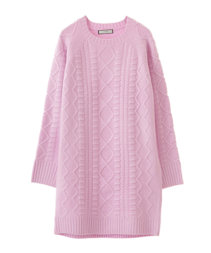 ストレッチケーブルニットOP