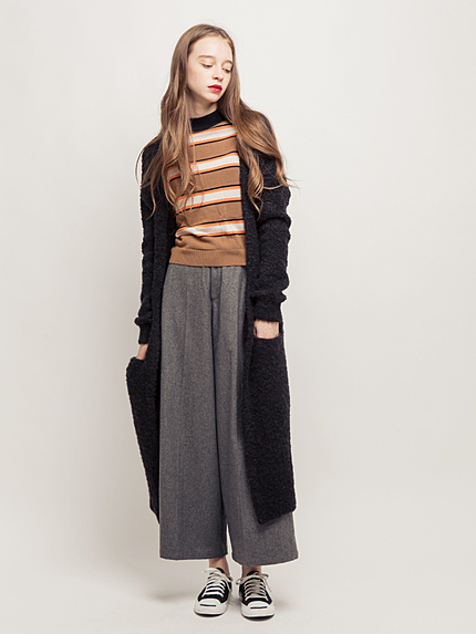 ブークレーロングカーデ