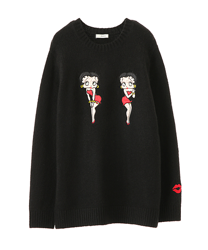 ベティちゃんワッペンニット