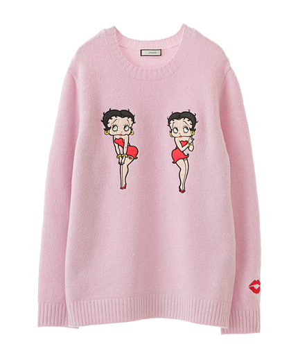 ベティちゃんワッペンニット