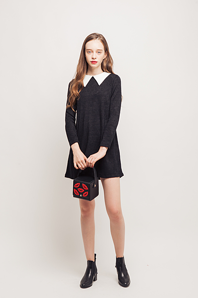 BIG衿ニットソーOP