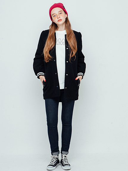 バルーン袖ロングスタジャン