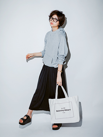 スウェットフードトップス