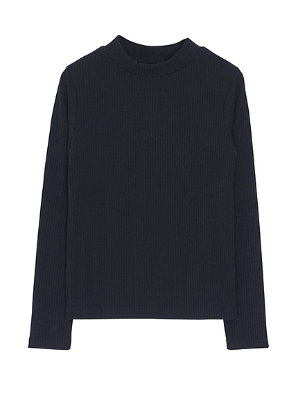 ハイネックリブTOPS