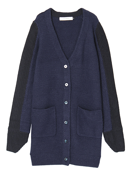 コンビネーション　ロングカーディガン