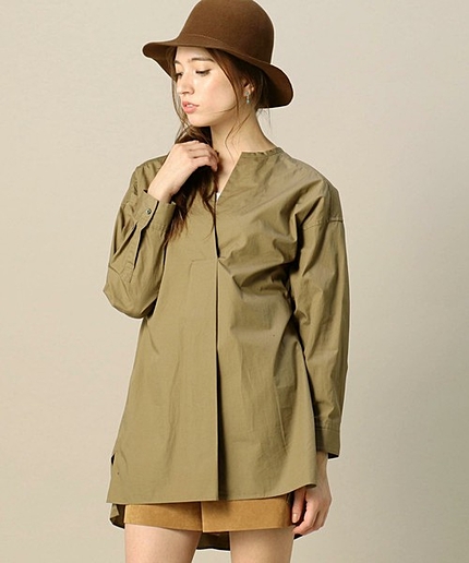 BY コットンスキッパーチュニックシャツ 2