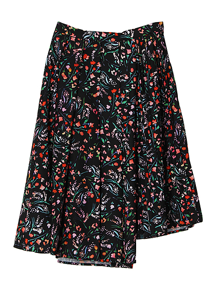 フラワーシャワー　プリーツスカート