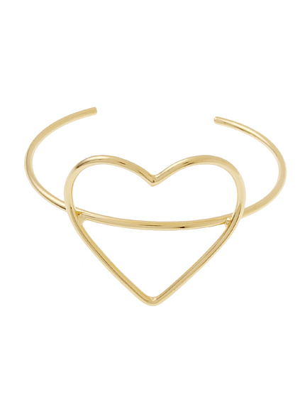 ハートモチーフバングル