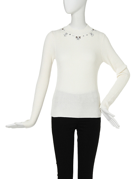 【FEMININE】デコラニットトップス