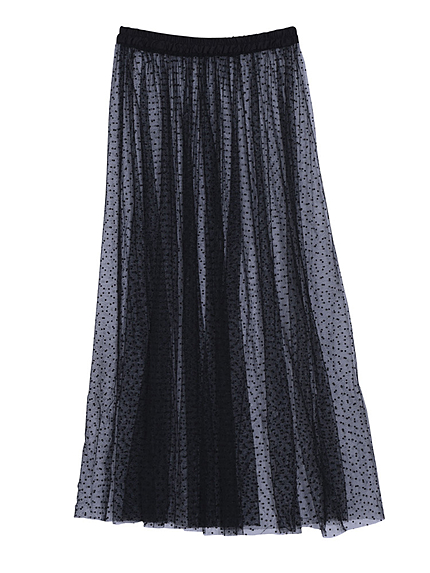 ドットチュールスカート