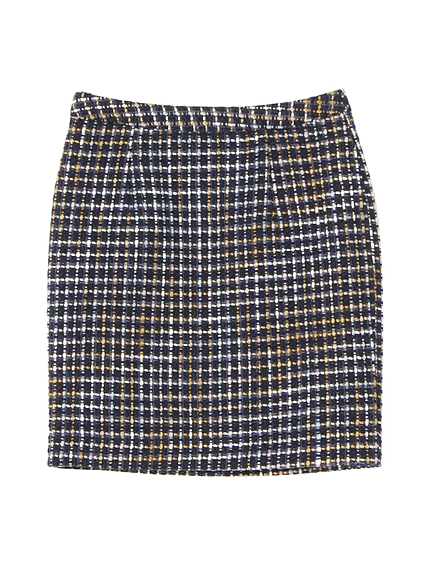 【W】ツイードタイトスカート