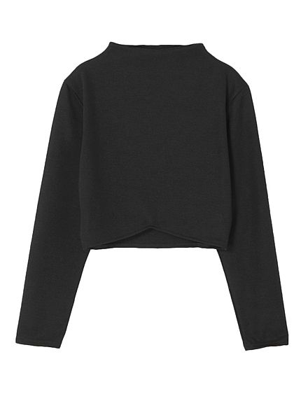 ポンチショートミドルネックトップス