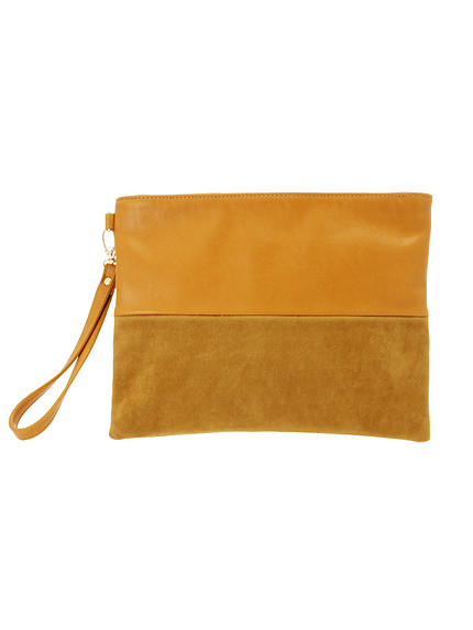 【CASUAL】異素材切替クラッチBAG