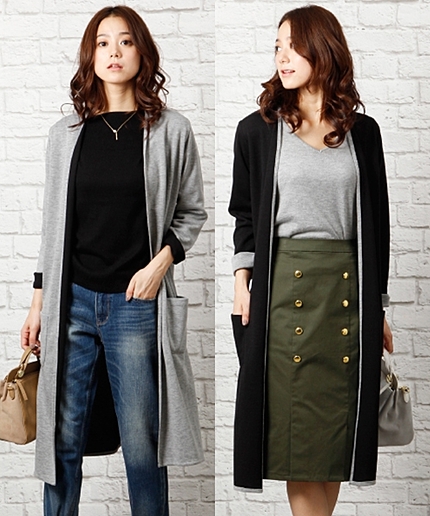 【人気No1】【BAILA10月号掲載アイテム】リバーシブルガウン