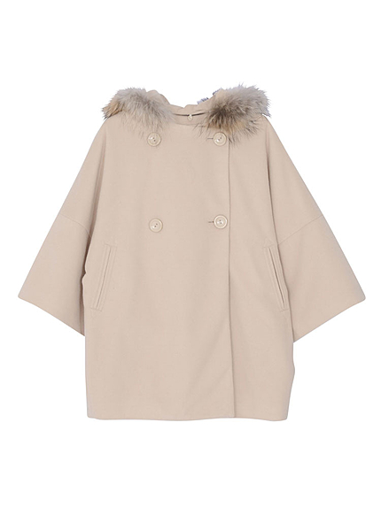 【dazzlin】ケープ風コート