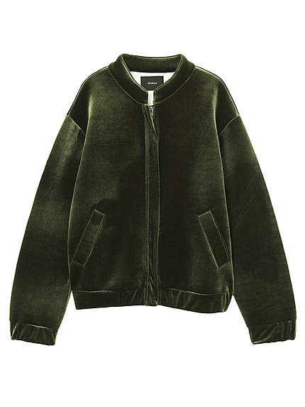 【CASUAL】ベルベットブルゾン