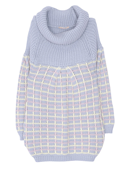 【dazzlin】パステルジャカードタートルチュニック