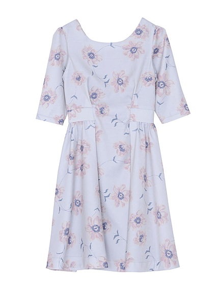 【W】ミディアムフラワーワンピース