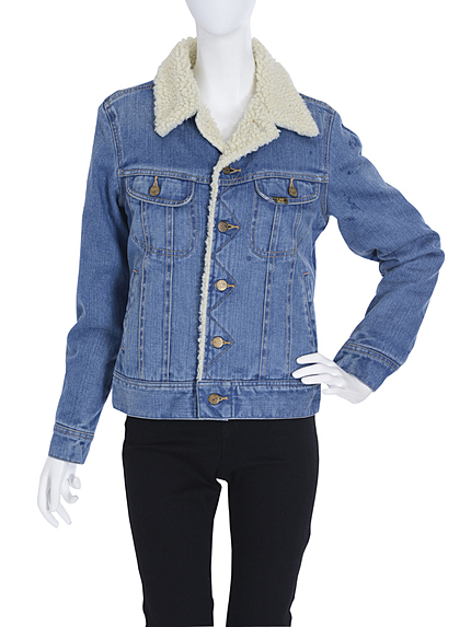 【dazzlin】Lee×dazzlin デニムボアブルゾン