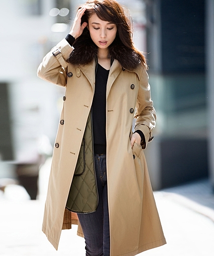 中綿インナー付ファートレンチ