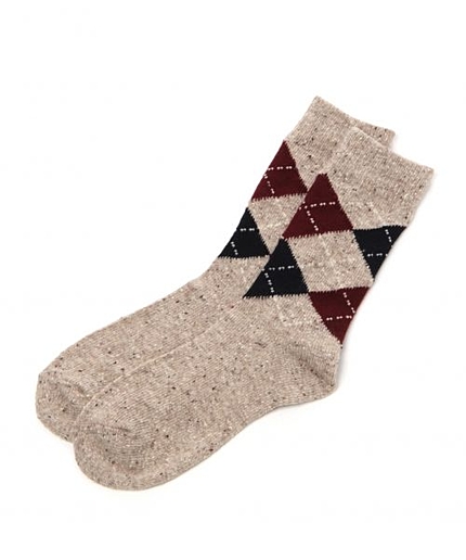 ネップアーガイルソックス