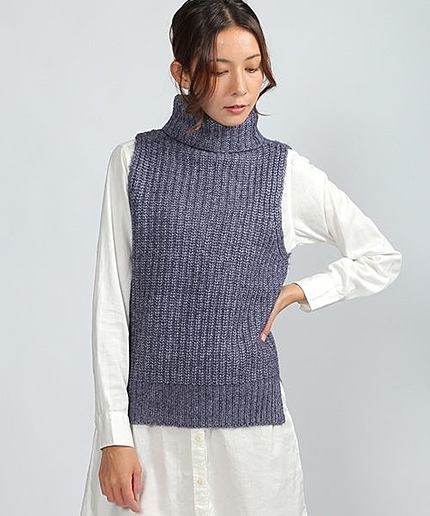 タートルニットベスト