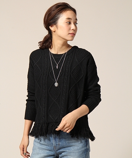 5Gスソフリンジプルオーバー