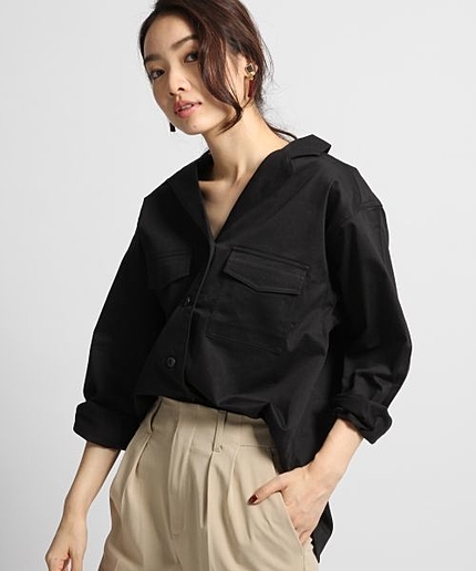 C/PUミリタリーシャツ