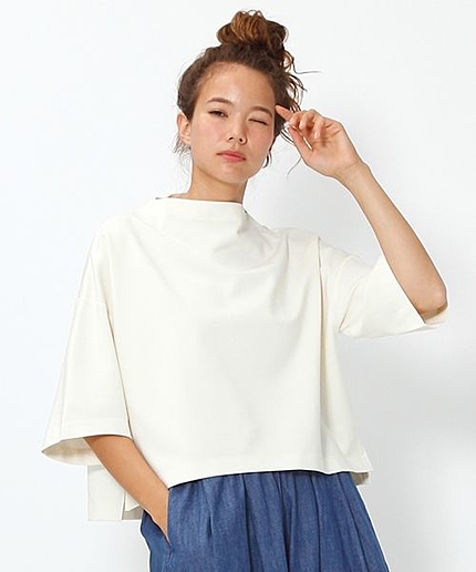 レーヨンポンチボトルプルオーバー