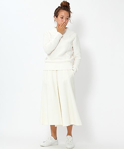 レーヨンポンチガウチョパンツ