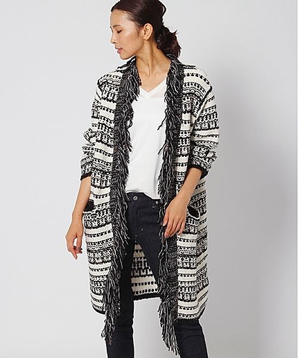 【pensee】ボヘミアンロングカーディガン