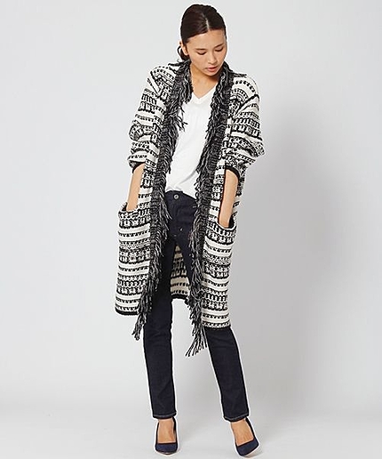 【pensee】ボヘミアンロングカーディガン