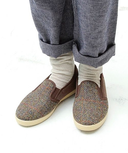 Harris Tweed FRANCESCA スリッポン